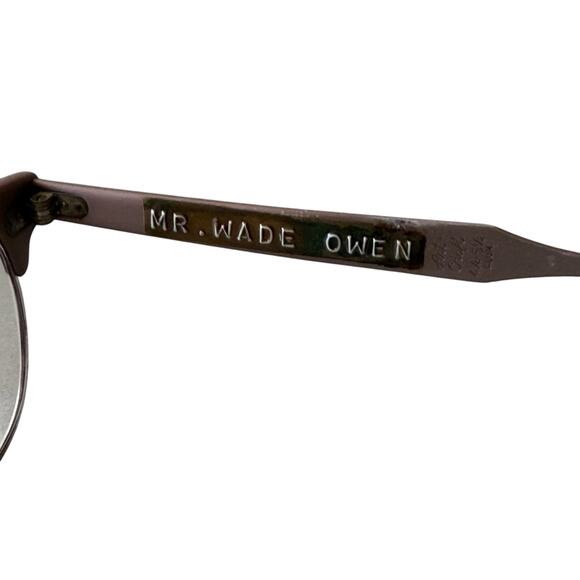 Vintage Art Craft Browline Glasses Aluminum Two Tone 60s Bifocal Lenses - Picture 6 of 13